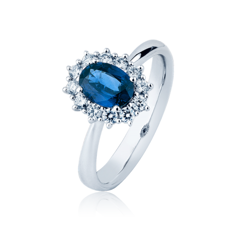 Giorgio Visconti Anello Zaffiro 1.11 Kt Ref. AB15300Z/1.11/0.29 - Tomasini Francia