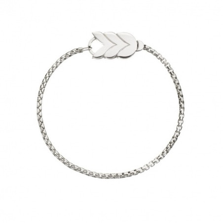 Bracciale Spiga Grande Queriot In Argento 19.5 Cm Ref. B18ASPG-19.5 - Tomasini Francia