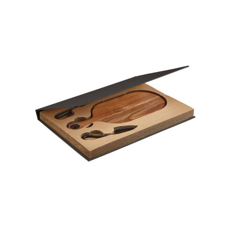 Brandani Tagliere Formaggi Con Coltello E Forchetta Ref. 52320 - Tomasini Francia