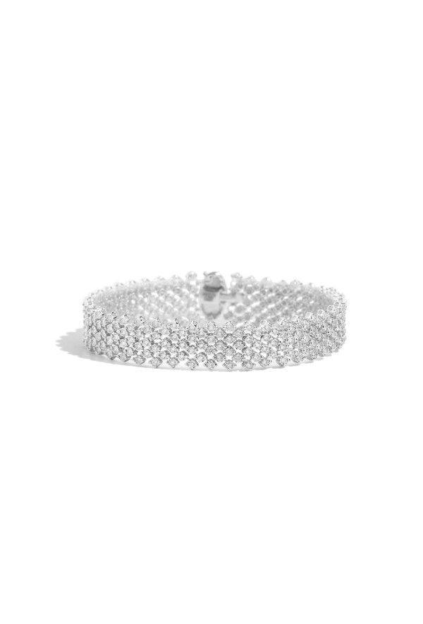 Recarlo Bracciale Faceround Sette File Brillanti Ref. B66FA011/325-17 - Tomasini Francia