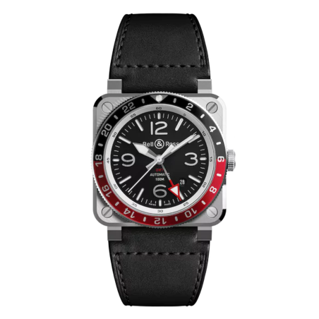 Bell & Ross BR-03 GMT Black Ref. BR0393-BL-ST/SCA - Tomasini Francia