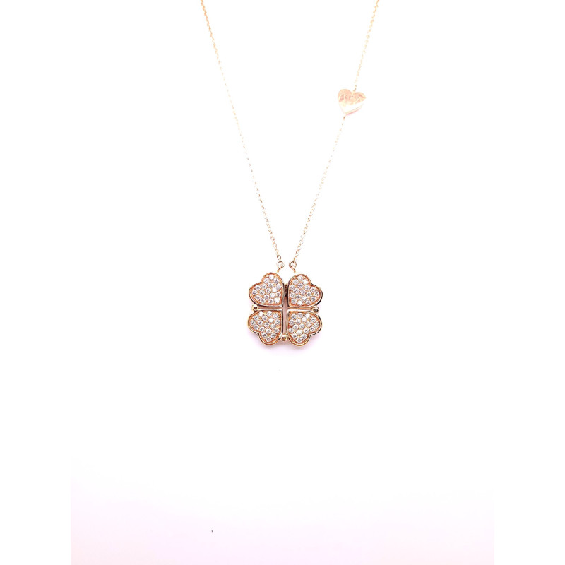 Love & Luck Girocollo Diamanti Bianchi Ref. CDLC06 - Tomasini Francia