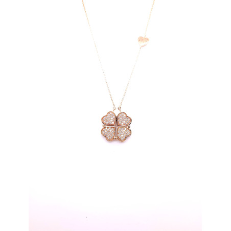 Love & Luck Girocollo Diamanti Bianchi Ref. CDLC06 - Tomasini Francia