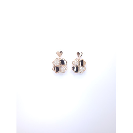 Love & Luck Orecchini Pendenti Diamanti Bianchi Ref. CDLOR05 - Tomasini Francia