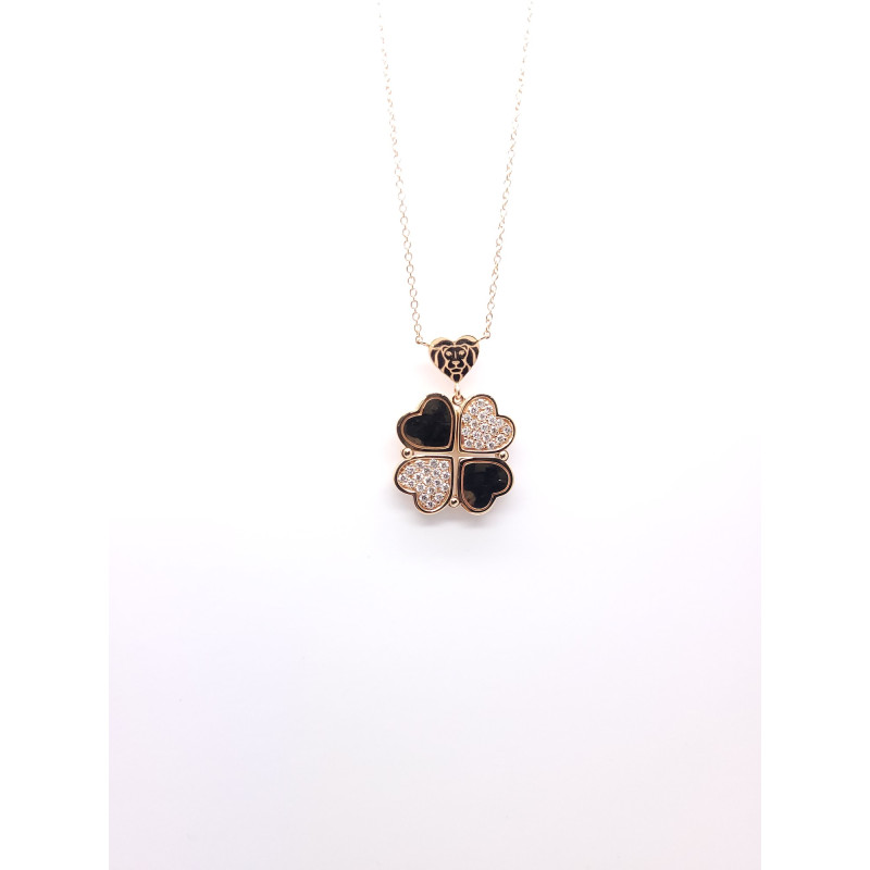 Love & Luck Girocollo Con Pendente Diamanti Bianchi Ref. CDLP07 - Tomasini Francia