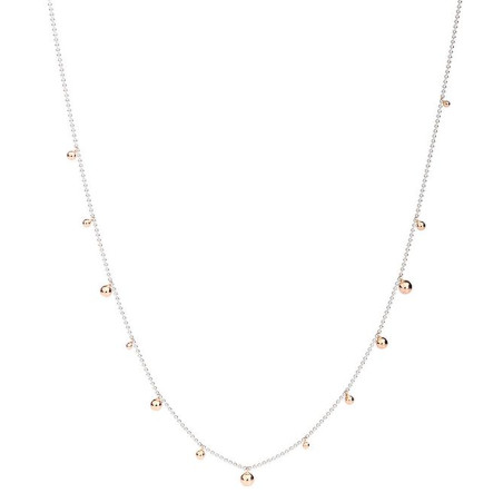Dodo Collana Bollicine Argento Ed Oro Rosa Ref. DCBALL17/9/A - Tomasini Francia