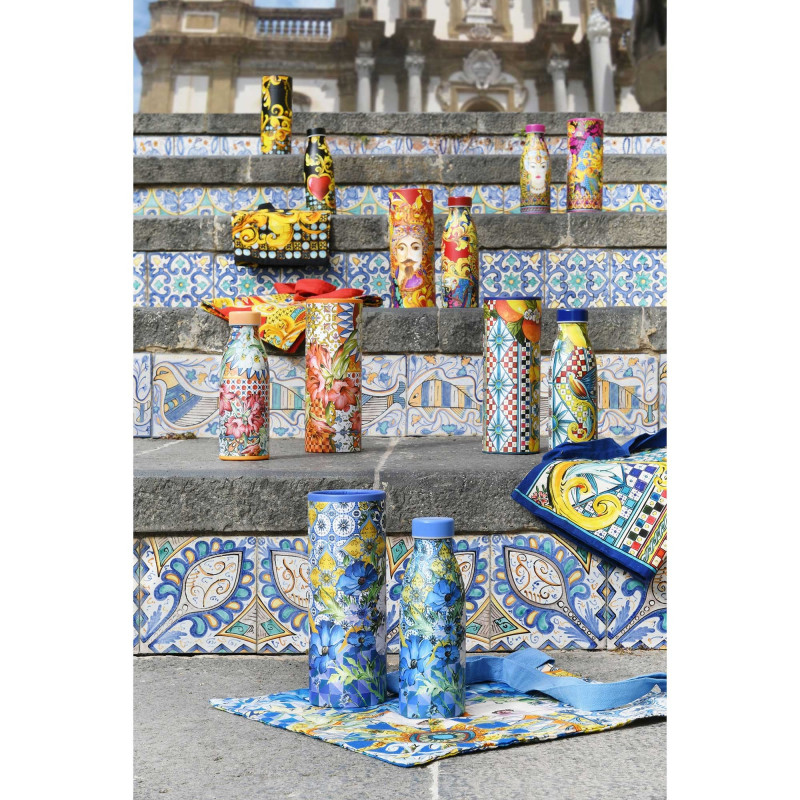 Baci Milano Bottiglia Termica Blu Ref. FCHIL.MIL02 - Tomasini Francia