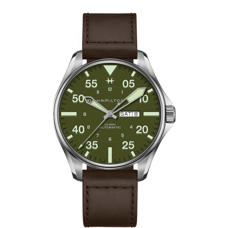 Hamilton Khaki Pilot Schott NYC Ref. H64735561 - Tomasini Francia