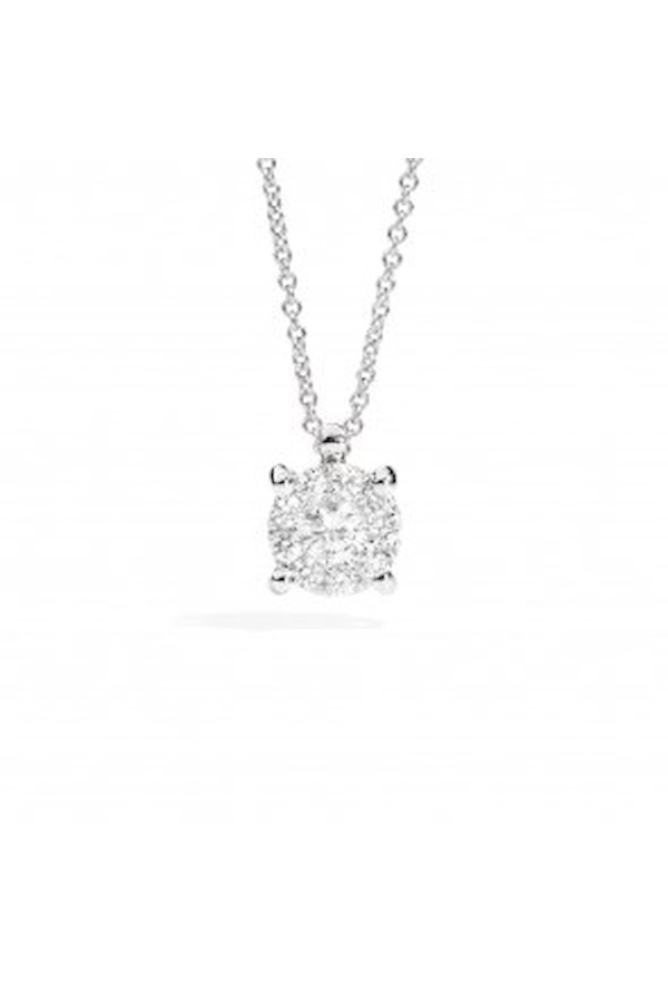 Recarlo Girocollo Pavé Diamanti 0.30 Ct Ref. P04PX988/030-45 - Tomasini Francia