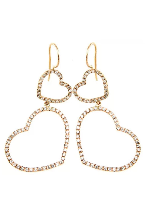 Marco Gerbella Orecchini Pendenti In Oro Rosa E Diamanti Ref. PF-OP-50-1R - Tomasini Francia