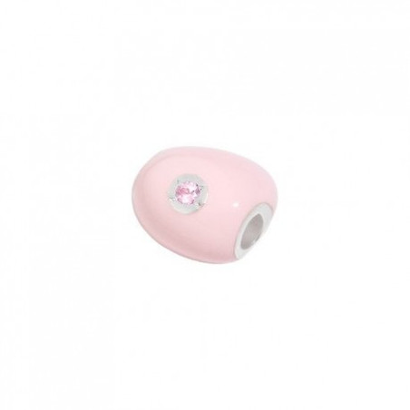 Sasso Grande Queriot Componente In Argento, Smalto Color Rosa E Zaffiro Rosa Ref. SASA00LARBRK - Tomasini Francia