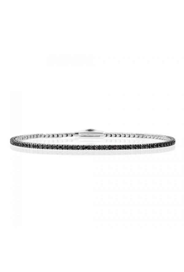 Reacrlo Bracciale Tennis Diamanti Neri Misura 19 Ref. T39SE883/DK-19 - Tomasini Francia