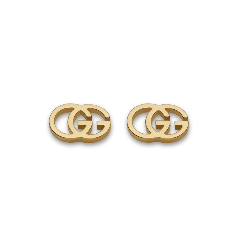 Gucci Orecchini Lobo In Oro Giallo Gg Running