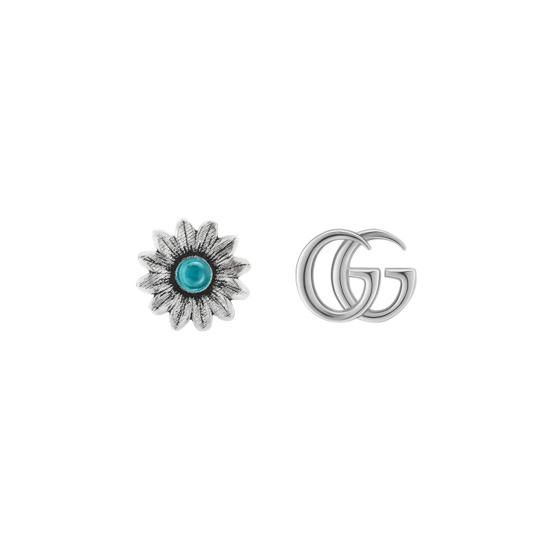Gucci Oreccchini Gg Marmont Topazio Blu Ref. YBD527344001 - Tomasini Francia