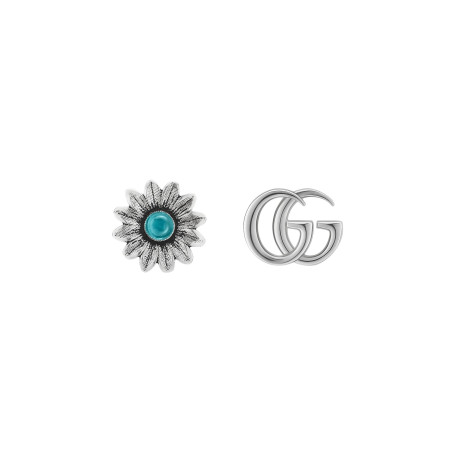 Gucci Oreccchini Gg Marmont Topazio Blu Ref. YBD527344001 - Tomasini Francia