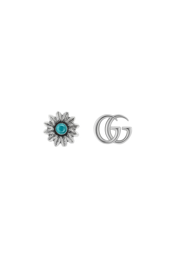 Gucci Oreccchini Gg Marmont Topazio Blu Ref. YBD527344001 - Tomasini Francia