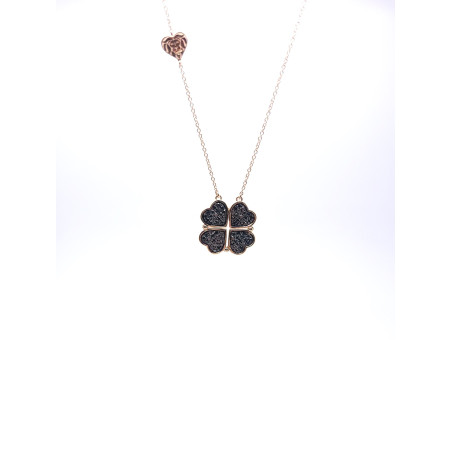 Love & Luck Girocollo Diamanti Neri Ref. CDLC09 - Tomasini Francia