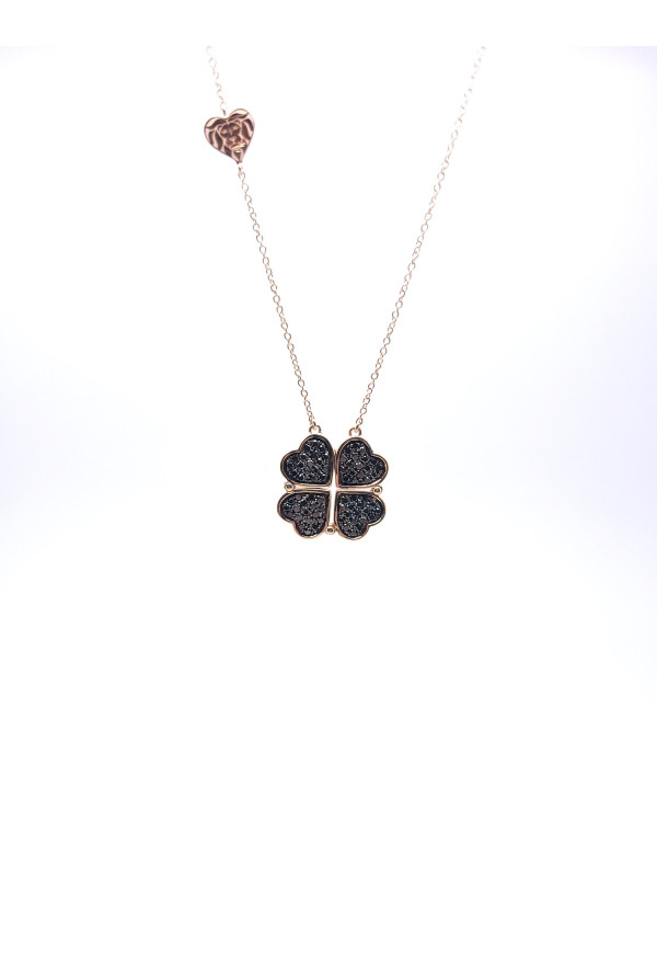 Love & Luck Girocollo Diamanti Neri Ref. CDLC09 - Tomasini Francia