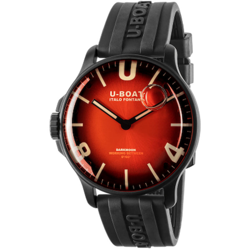 U-Boat Darkmoon Red Glass SS Ref. 8697/B - Tomasini Francia