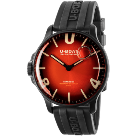 U-Boat Darkmoon Red Glass SS Ref. 8697/B - Tomasini Francia