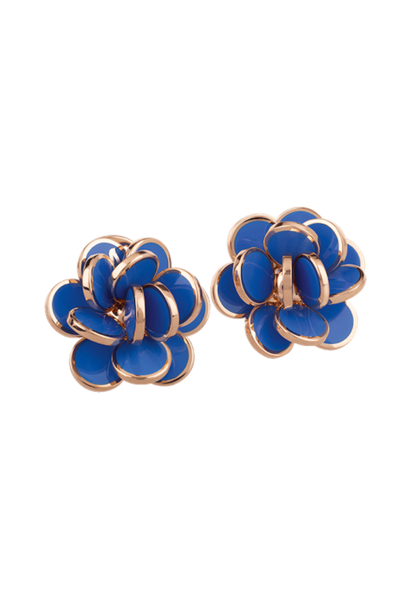 Chantecler Paillettes Gold Earrings Ref. 38896 - Tomasini Francia