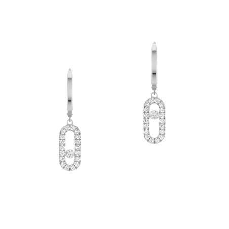 Messika Move Uno Hoop Earrings Ref. 12037-WG - Tomasini Francia