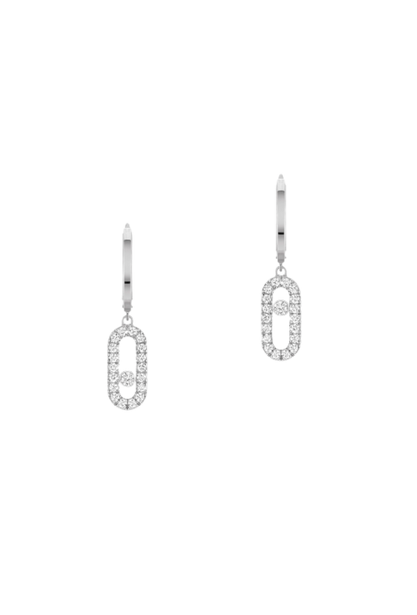Messika Move Uno Hoop Earrings Ref. 12037-WG - Tomasini Francia