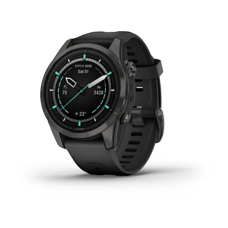 Carbon Gray DLC Titanium con cinturino Black 0100280215 Ref. 010-02802-15 - Tomasini Francia