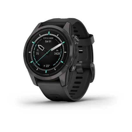 Carbon Gray DLC Titanium con cinturino Black 0100280215 Ref. 010-02802-15 - Tomasini Francia