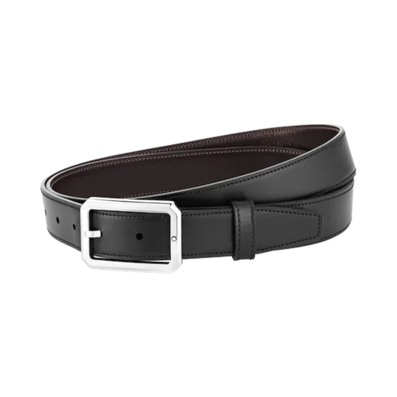 Cintura reversibile in pelle nera/marrone 30 mm MB128761 Ref. MB128761 - Tomasini Francia