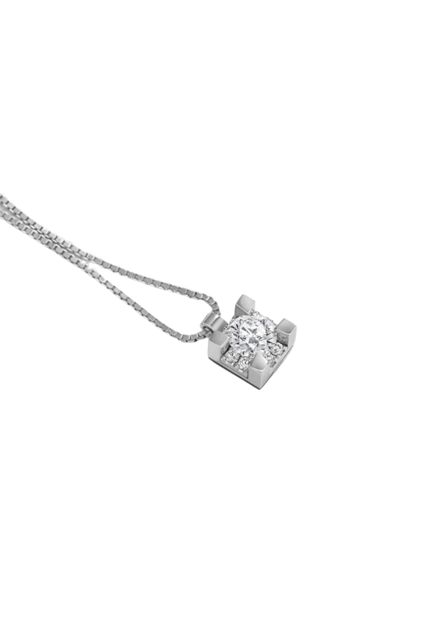 GIROCOLLO IN ORO BIANCO E DIAMANTI GB39401B/0,16/4,30 Ref. GB39401B/0,16/4,30 - Tomasini Francia