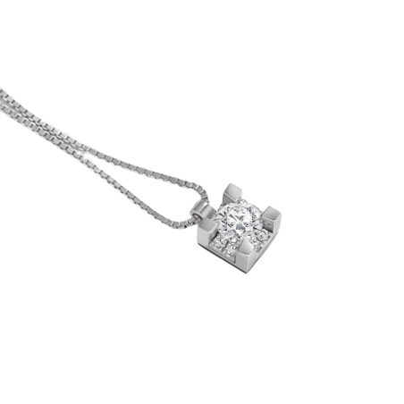 GIROCOLLO IN ORO BIANCO E DIAMANTI GB39401A/0,12/4,20 Ref. GB39401A/0,12/4,20 - Tomasini Francia