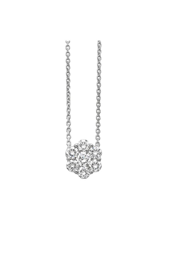 GIROCOLLO IN ORO BIANCO E DIAMANTI GBX32956/0,14/3,10 Ref. GBX329560,143,10 - Tomasini Francia