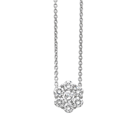 GIROCOLLO IN ORO BIANCO E DIAMANTI GBX32956/0,17/3 Ref. GBX32956/0,17/3 - Tomasini Francia