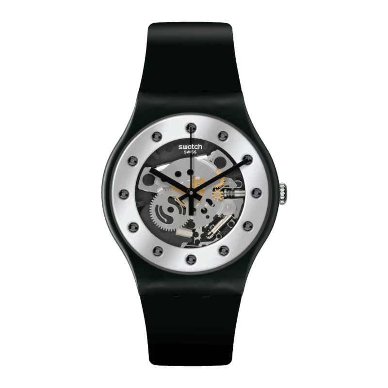 Swatch Sparkling Circle Silver Glam Ref. SO29B109 - Tomasini Francia