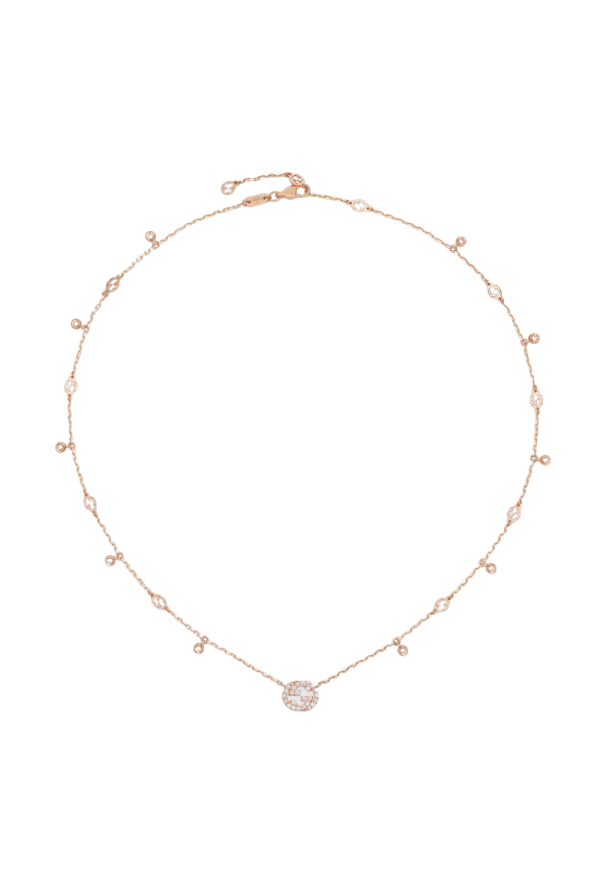 COLLANA INTERLOCKING G CON DIAMANTI YBB729402001 Ref. YBB729402001 - Tomasini Francia
