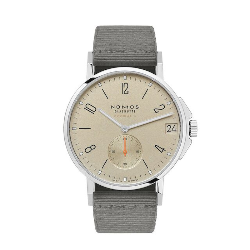 Nomos Glashutte Ahoi Neomatik 38 Date Sand Ref. 527 - Tomasini Francia