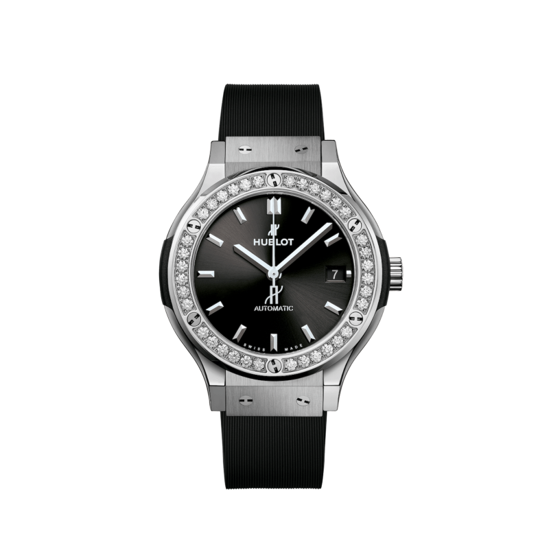 Hublot Classic Fusion Titanium Diamonds Ref. 565.NX.1470.RX.1204 - Tomasini Francia