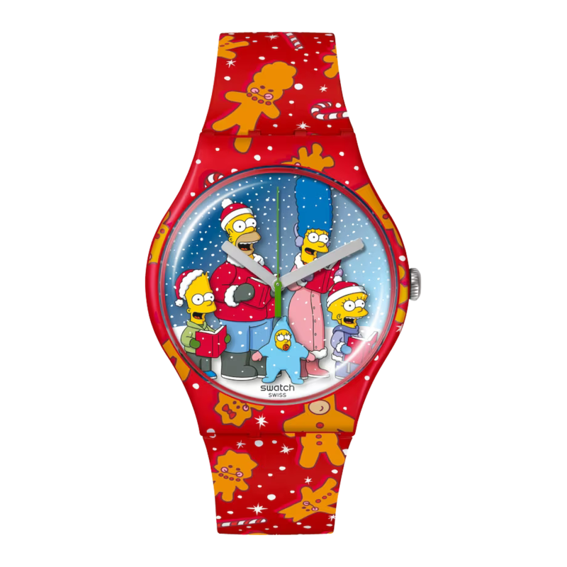 Swatch The Simpsons Collection Wondrous Winter Wonderland Ref. SUOZ361 - Tomasini Francia