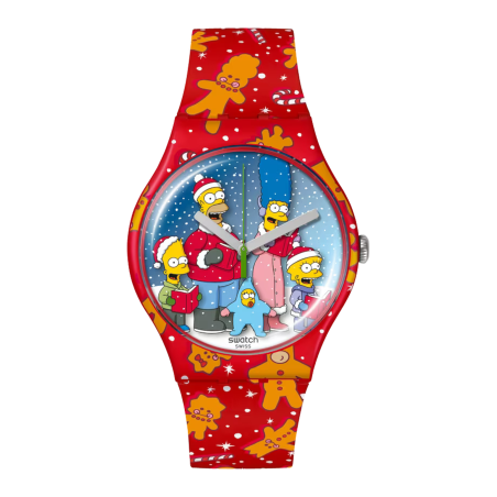 Swatch The Simpsons Collection Wondrous Winter Wonderland Ref. SUOZ361 - Tomasini Francia