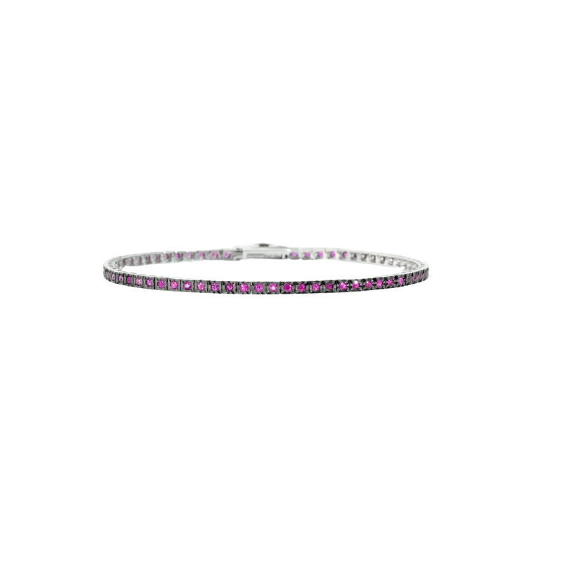 Bracciale Tennis Recarlo FaceCube - 18 cm T39SE886/NRB-18