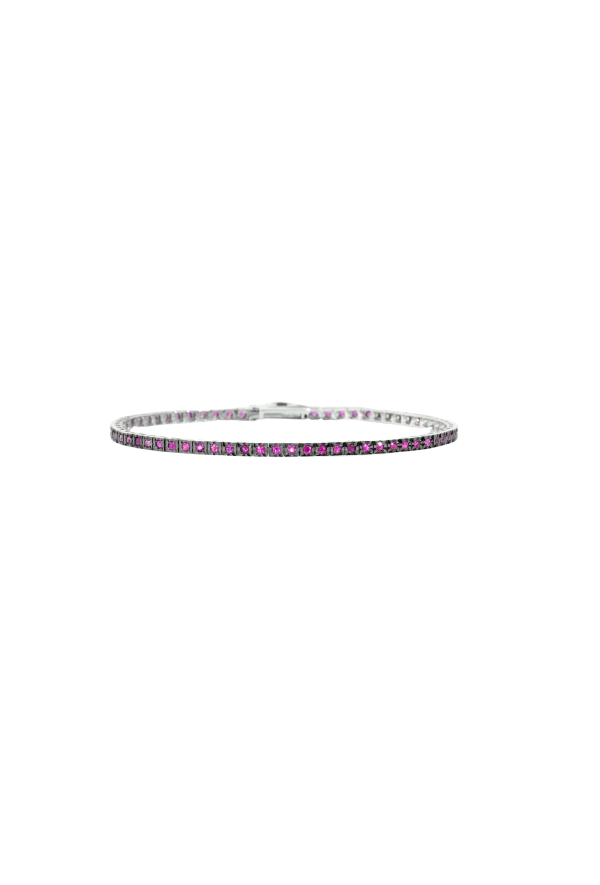 Bracciale Tennis Recarlo FaceCube - 18 cm T39SE886/NRB-18 Ref. T39SE886/NRB-18 - Tomasini Francia