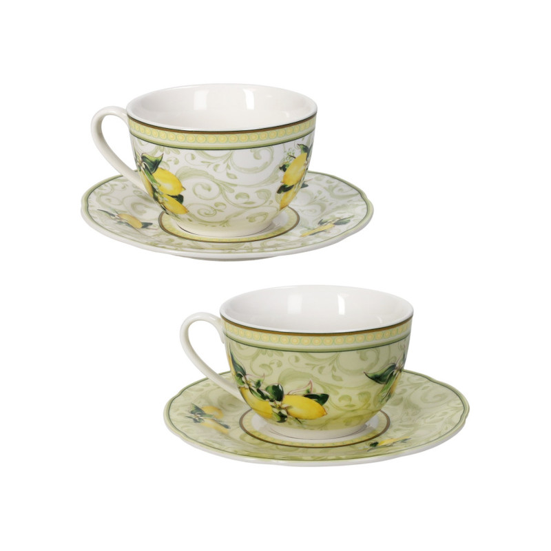 Brandani Limoni Cup Thè set 2 pcs Ref. B52755 - Tomasini Francia