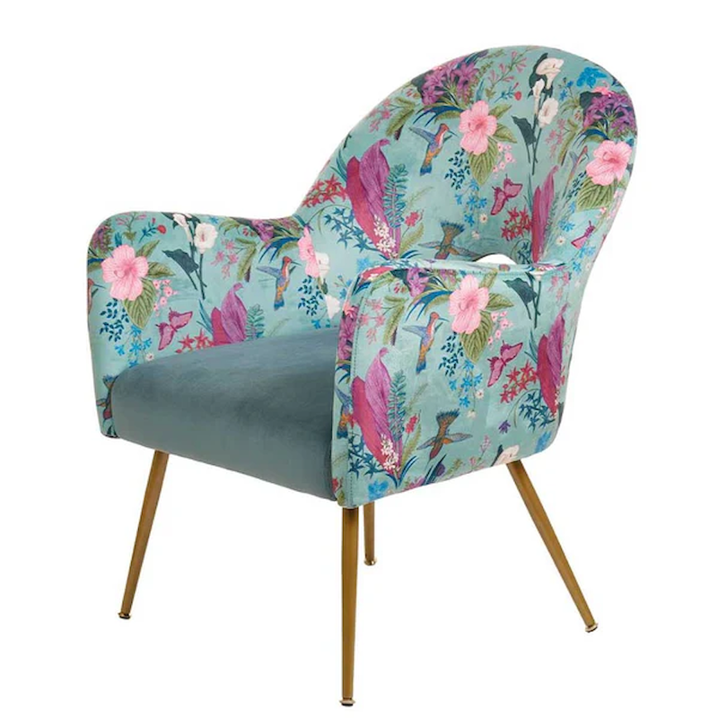 L'Oca Nera Floral Armchair Ref. 1A127 - Tomasini Francia