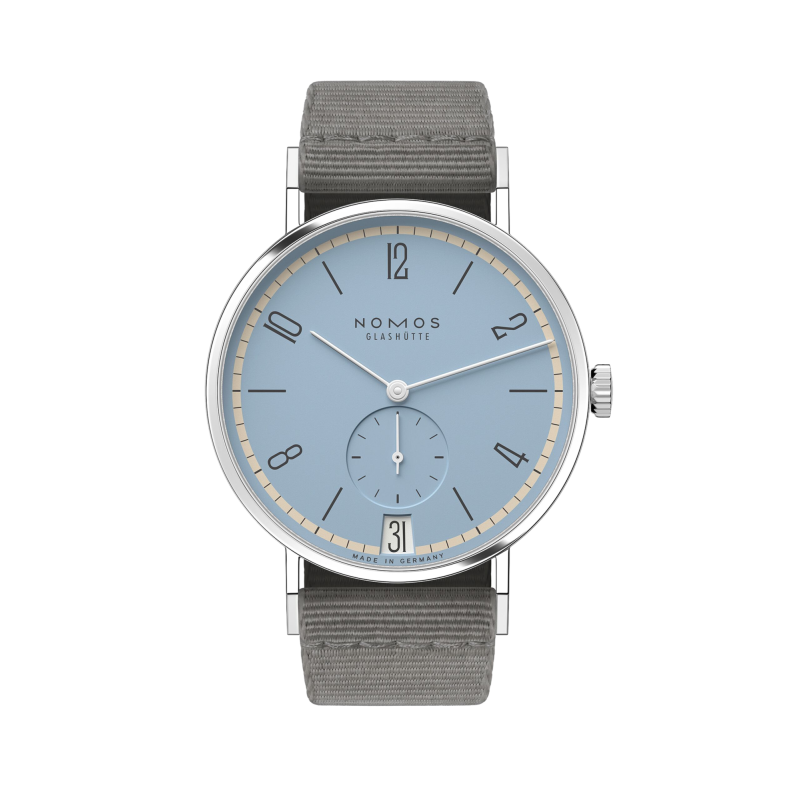 Nomos Glashütte Tangente 38 Datario Frostblau Ref. 179.S23 - Tomasini Francia