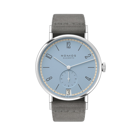 Nomos Glashütte Tangente 38 Datario Frostblau Ref. 179.S23 - Tomasini Francia