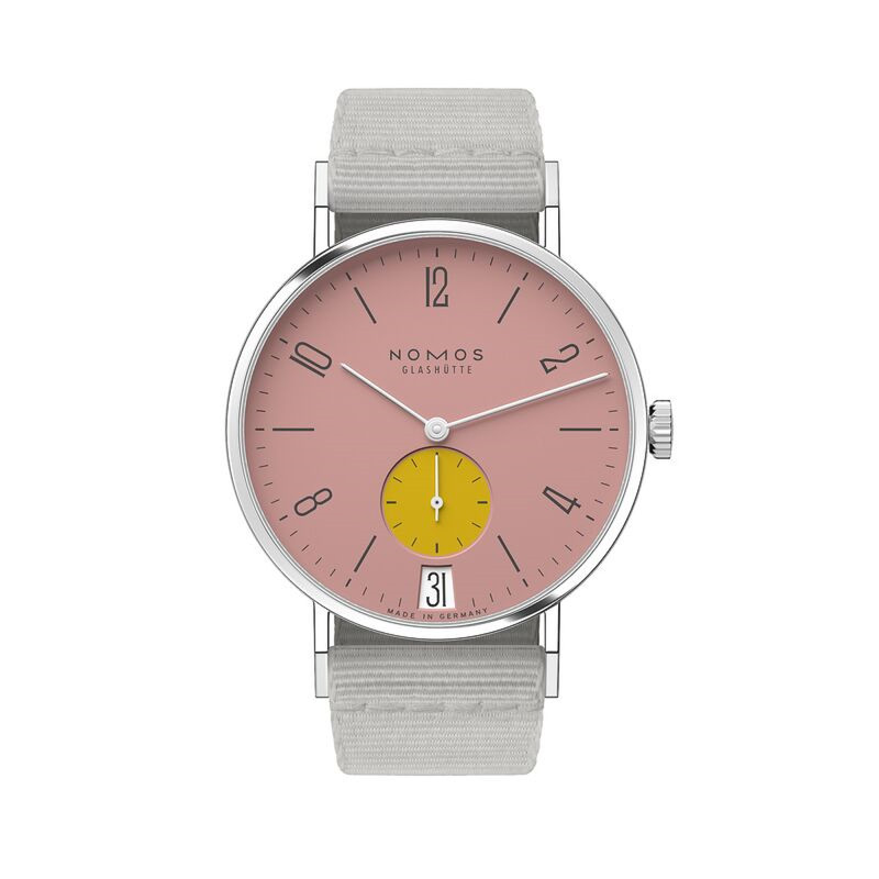 Nomos Glashütte Tangente 38 Datario Bubblegum Ref. 179.S7 - Tomasini Francia