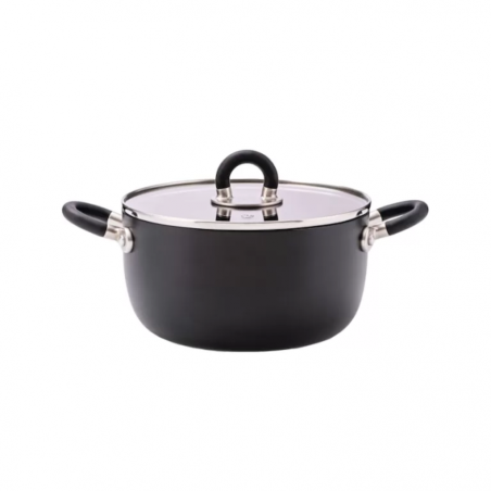 MasterPro by Alessi Casseruola 2 manici 16cm Sten nero Ref. ABGMP3625B - Tomasini Francia
