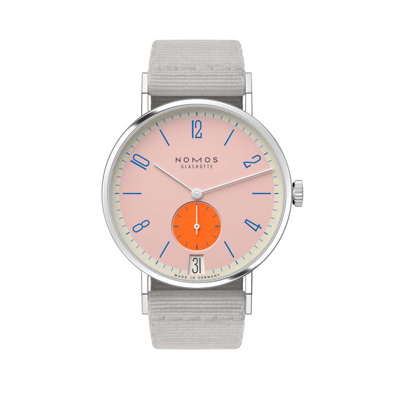 Nomos Glashütte Tangente 38 Datario Flamingopink Ref. 179.S12 - Tomasini Francia