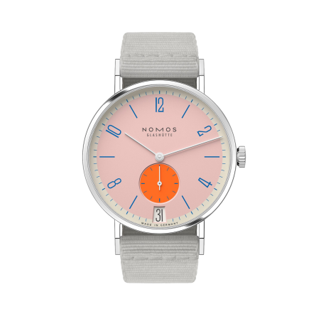 Nomos Glashütte Tangente 38 Datario Flamingopink Ref. 179.S12 - Tomasini Francia
